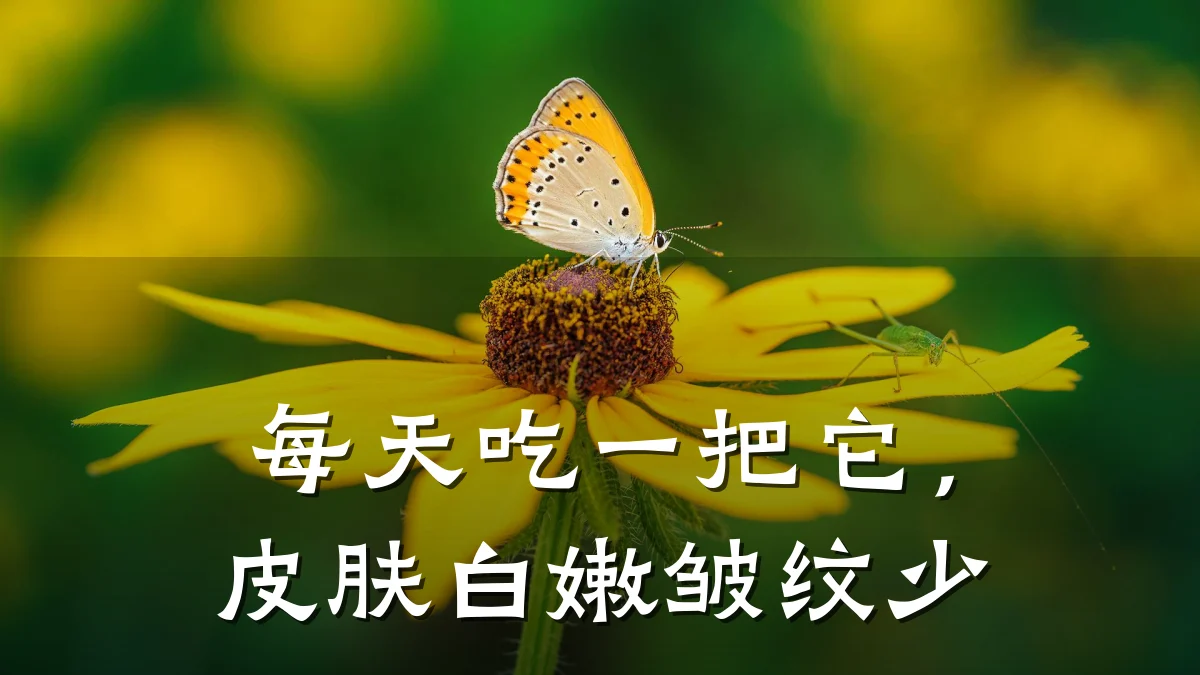 每天吃一把它，皮肤白嫩皱纹少