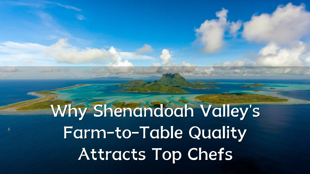 Why Shenandoah Valley's Farm-to-Table Quality Attracts Top Chefs