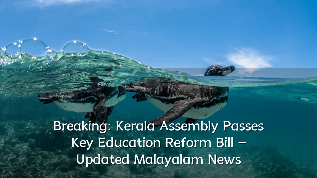 Breaking: Kerala Assembly Passes Key Education Reform Bill – Updated Malayalam News