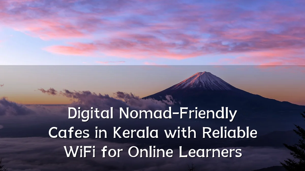Digital Nomad-Friendly Cafes in Kerala with Reliable WiFi for Online Learners