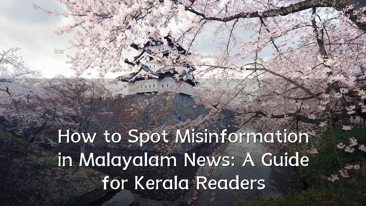 How to Spot Misinformation in Malayalam News: A Guide for Kerala Readers