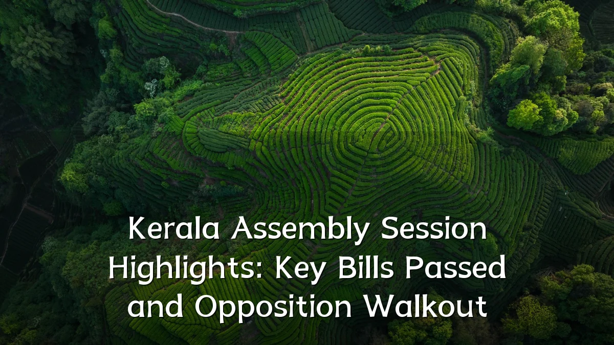 Kerala Assembly Session Highlights: Key Bills Passed and Opposition Walkout