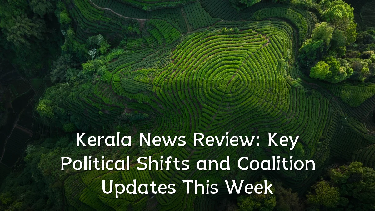 Kerala News Review: Key Political Shifts and Coalition Updates This Week