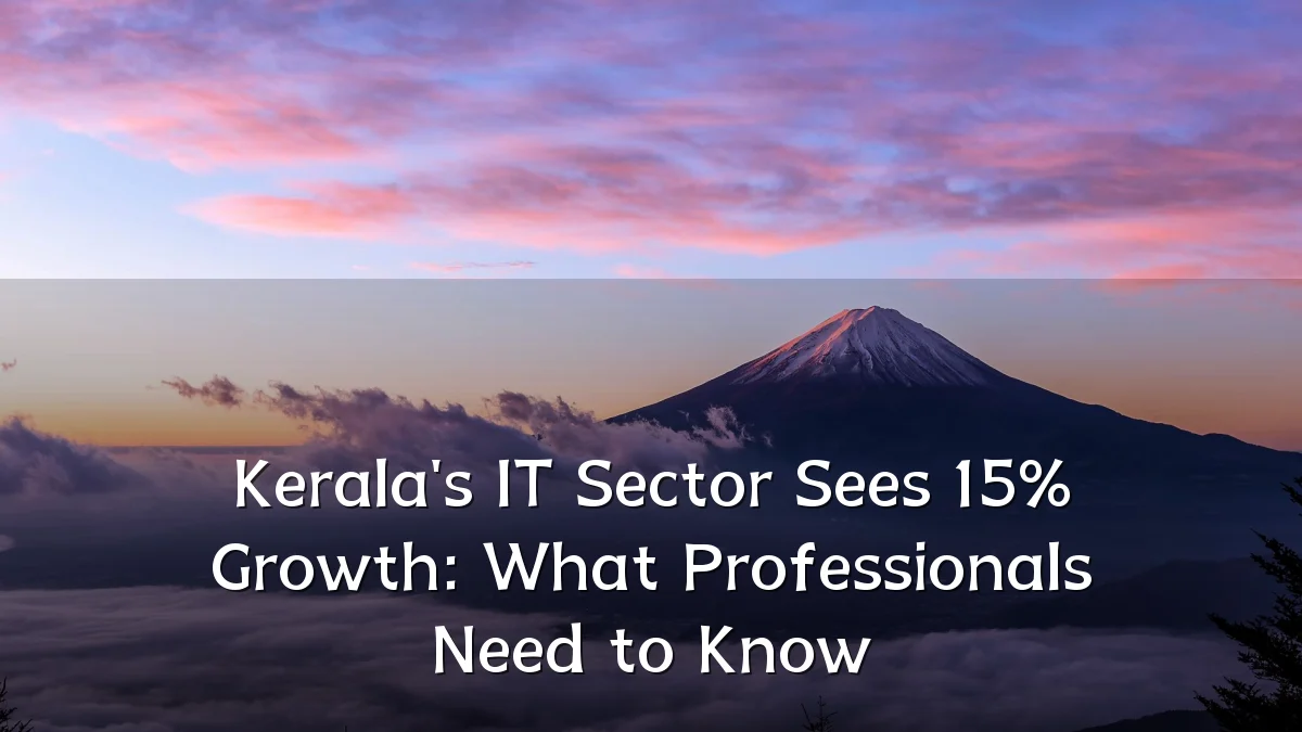 Kerala's IT Sector Sees 15% Growth: What Professionals Need to Know