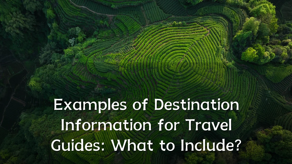Examples of Destination Information for Travel Guides: What to Include?