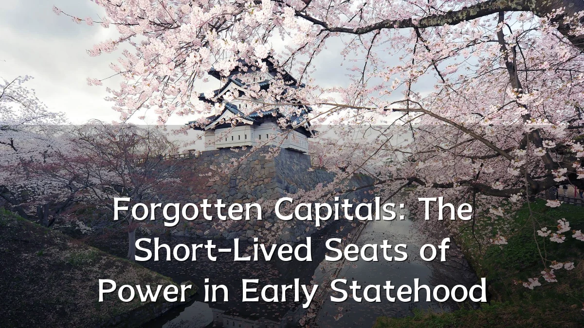 Forgotten Capitals: The Short-Lived Seats of Power in Early Statehood