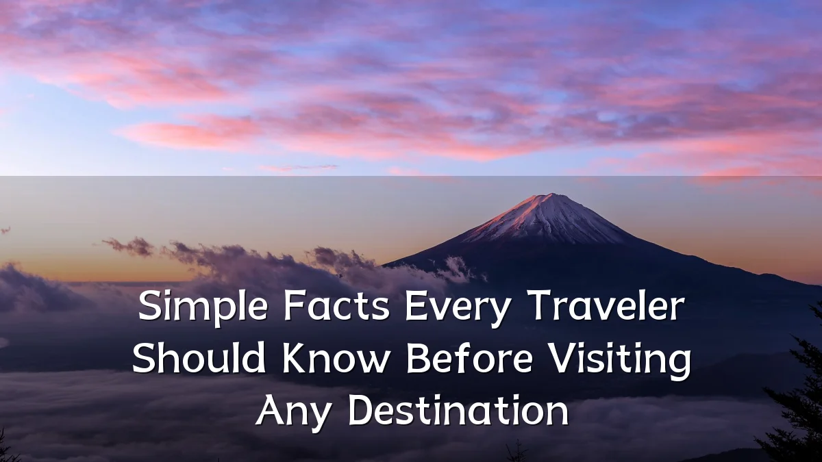 Simple Facts Every Traveler Should Know Before Visiting Any Destination