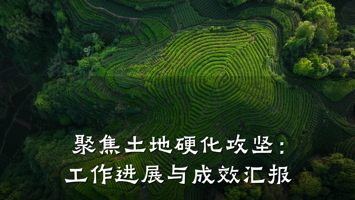 聚焦土地硬化攻坚：工作进展与成效汇报