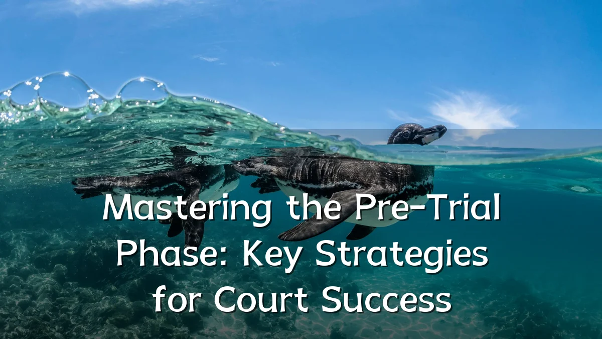 Mastering the Pre-Trial Phase: Key Strategies for Court Success